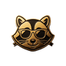 Golden Raccoon guardian emblem